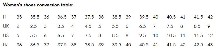 Women S Sneaker Size Chart
