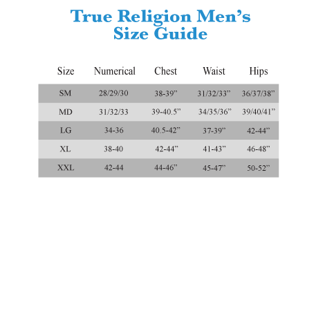 true religion kids size chart Off 77% - www.loverethymno.com