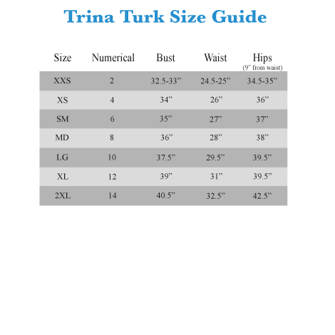 Trina Turk Montezuma Twist Strappy Bandeau Bikini Multi Swimsuit Sz 12 ...