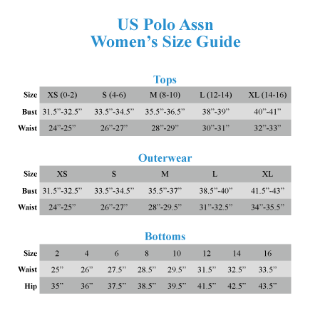 us polo kids size chart