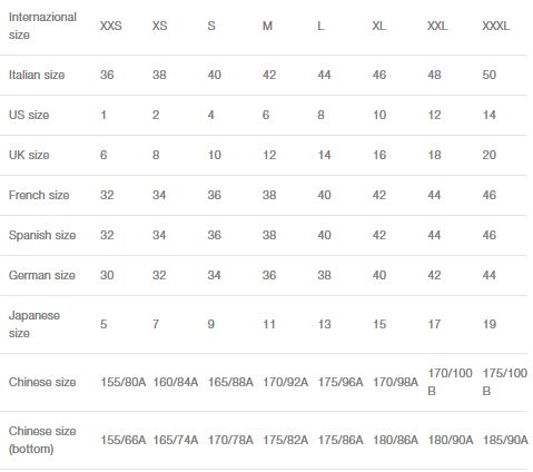 6pm Size Chart