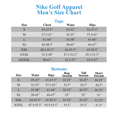 Nike Tech Fleece Hoodie Size Chart