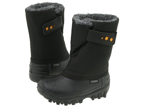 Tundra Boots Kids Teddy 4 Boys Shoes (Black)