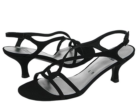 Stuart Weitzman Bridal & Evening Collection Reversal Womens Dress Sandals (Black)