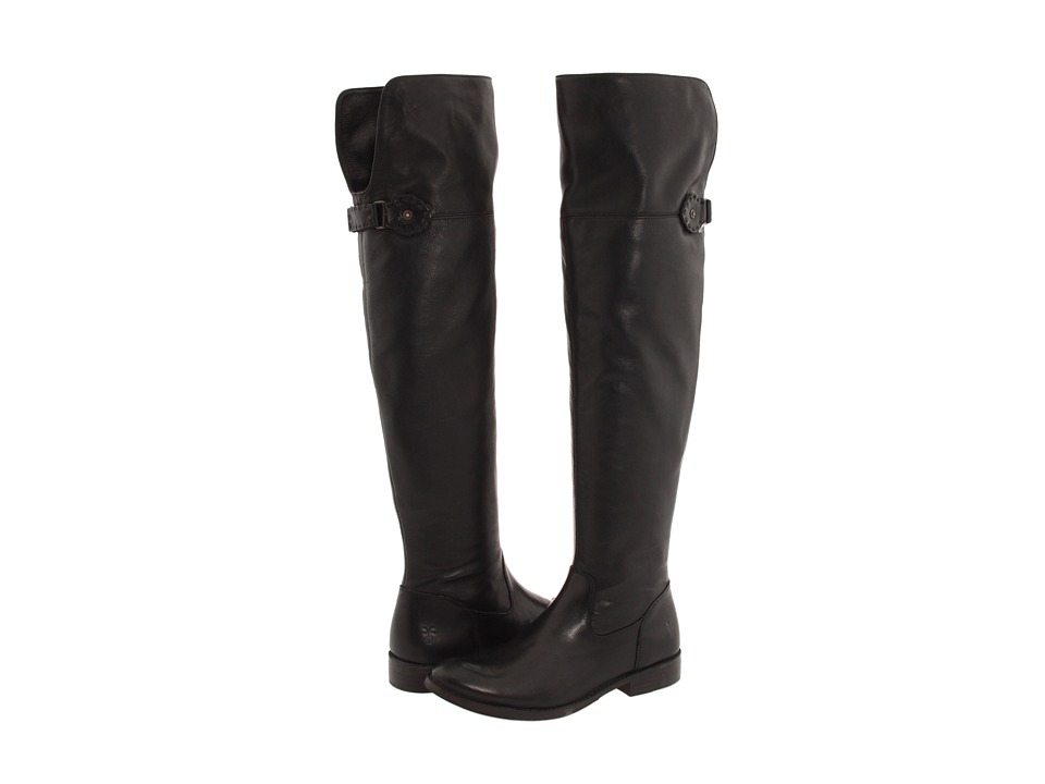 Frye Shirley Over-The-Knee Riding (Black Leather) Women
