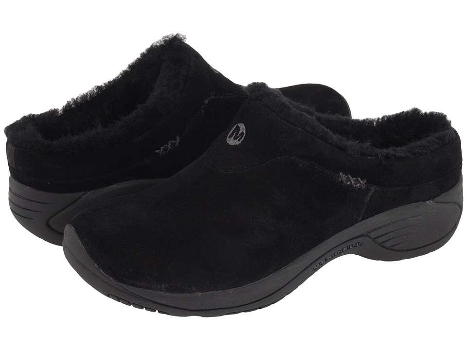 Merrell black suede clogs hotsell