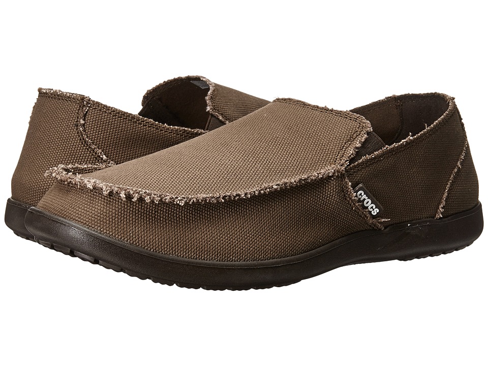 Crocs Santa Cruz Mens Slip on Shoes (Brown)