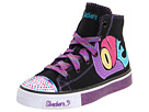 SKECHERS KIDS - Twinkle Toes - Shuffles - Dazzlement (Toddler/Youth) (Black/Purple) - Footwear