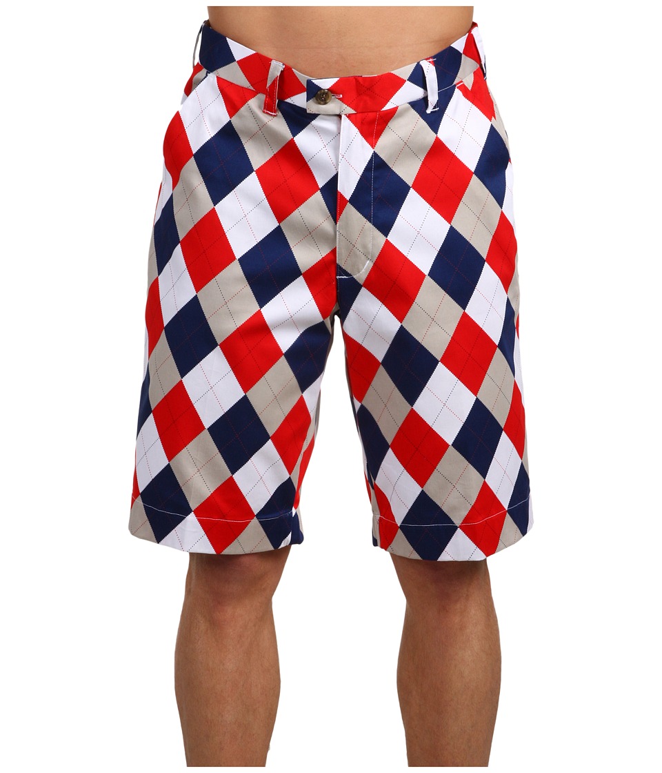 Loudmouth Golf Dixie Short Mens Shorts (Red)