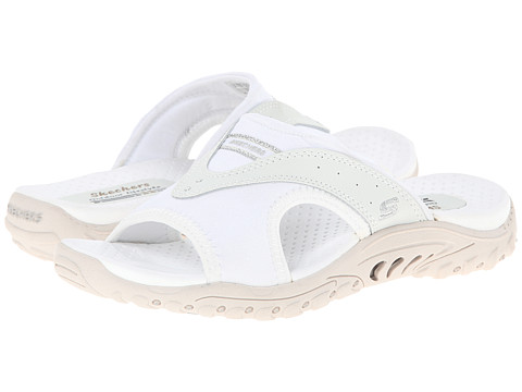 skechers white sandals