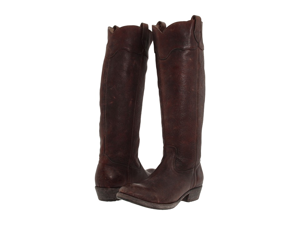 Frye Carson Lug Riding (Dark Brown Stone Antiqued) Women