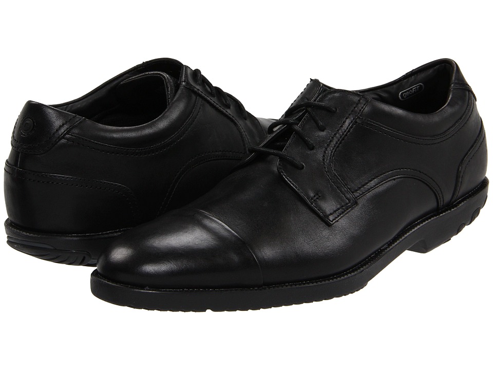 Rockport Dressport Truwalk Captoe Mens Lace Up Cap Toe Shoes (Black)