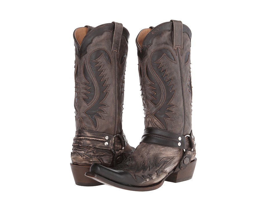 stetson brown harness cowboy boots
