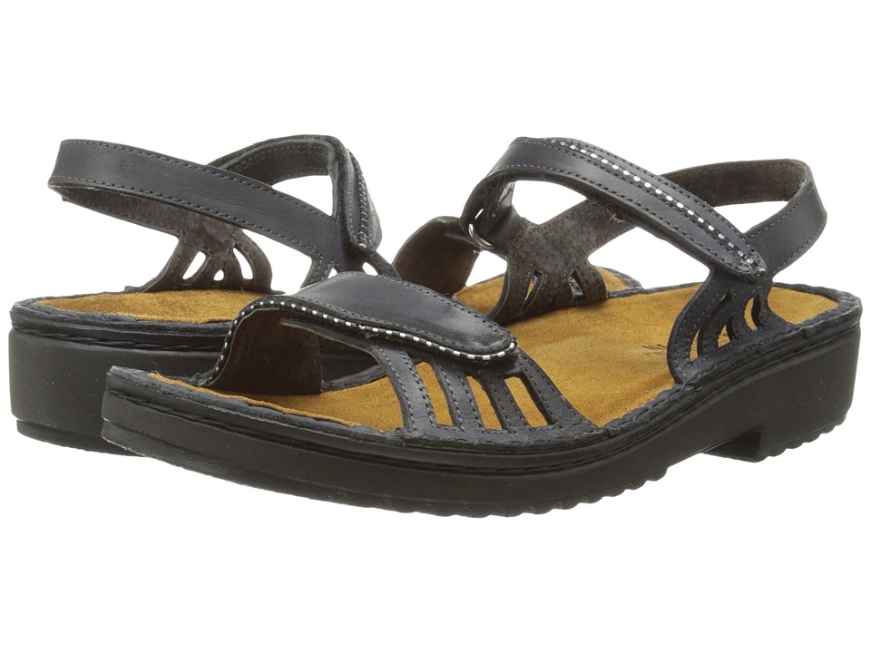 Naot Anika (Brushed Black Leather) Women