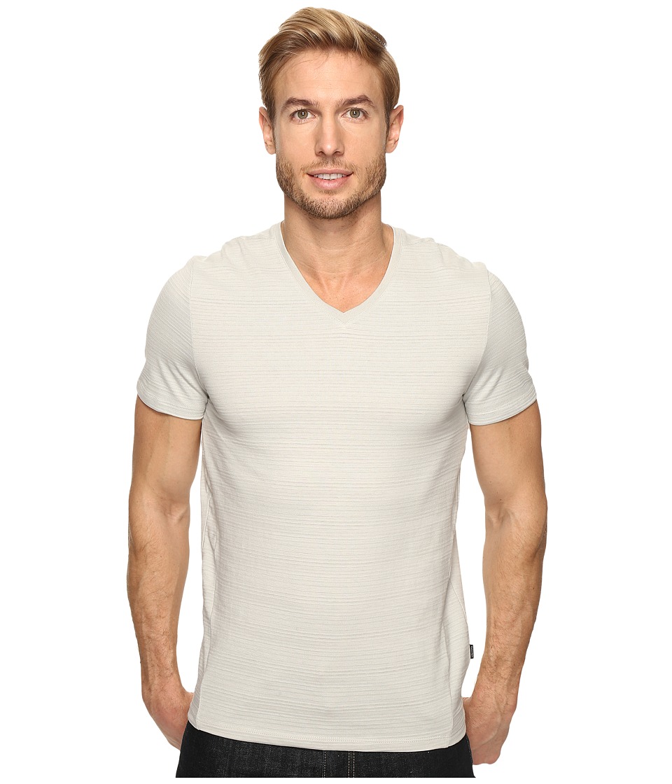 Calvin Klein S/S V Neck T Shirt Mens Clothing (Gray)