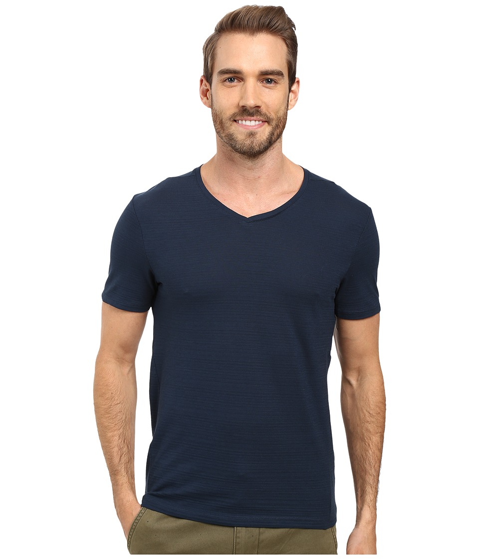 Calvin Klein S/S V Neck T Shirt Mens Clothing (Navy)