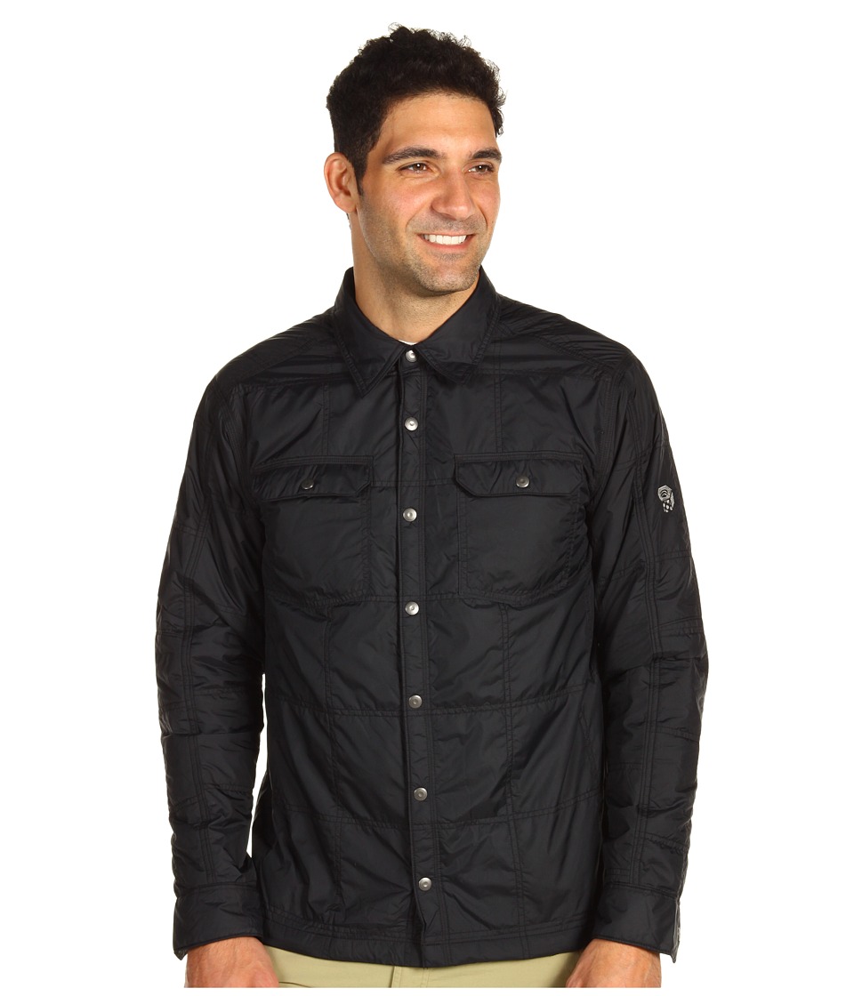 Mountain Hardwear Trekkin Insulated Shacket Mens Long Sleeve Button Up (Black)