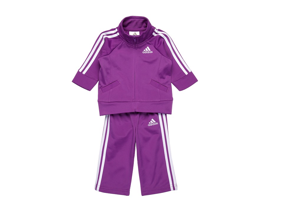 adidas Kids Iconic Tricot 2PC Set Girls Active Sets (Purple)