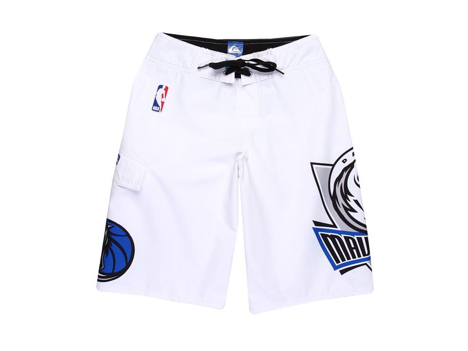 Quiksilver Kids NBA Dallas Mavericks Boardshort Boys Swimwear (White)