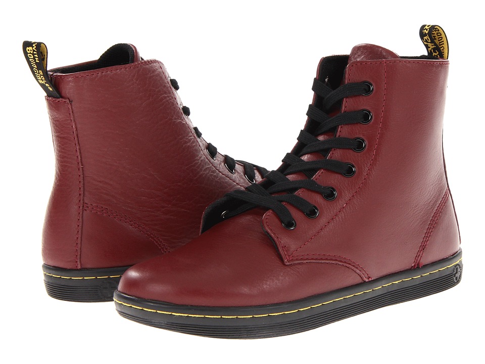 Dr. Martens Leyton 7-Eye Boot (Cherry Red) Women