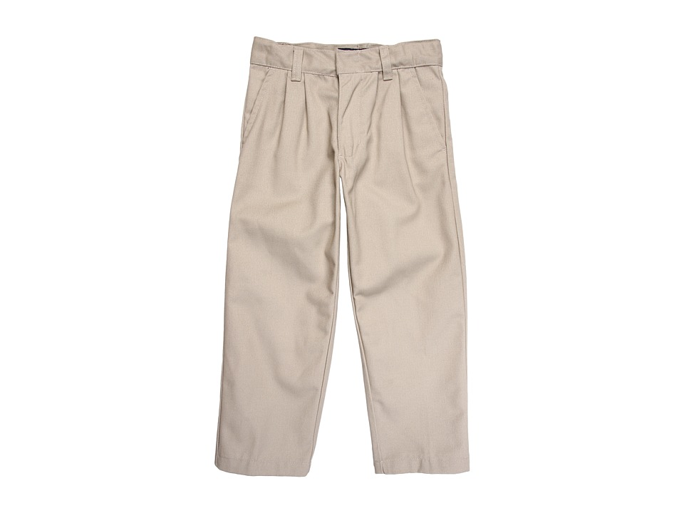 U.S. Polo Assn Kids Pleat Pant Boys Casual Pants (Khaki)