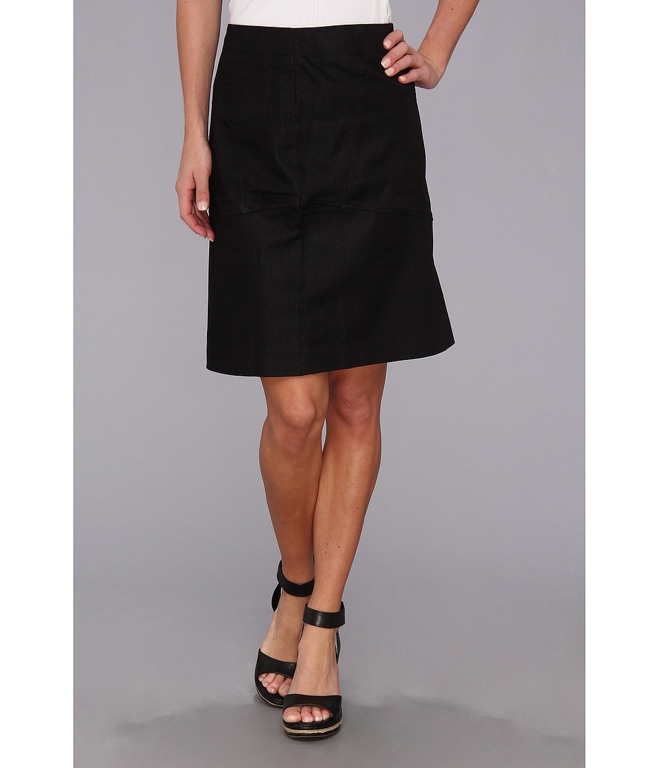 NIC+ZOE Paneled Slim Short Skirt Womens Skirt (Black)