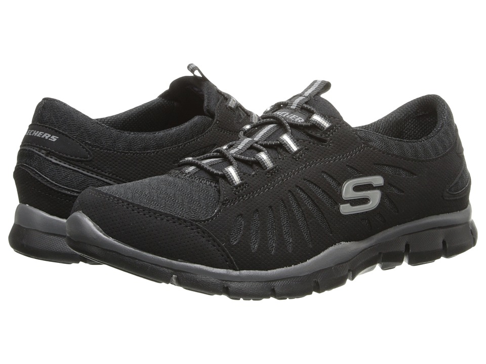 SKECHERS Gratis   In Motion Womens Slip on Shoes (Black)
