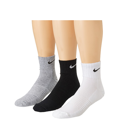 nike cotton quarter socks