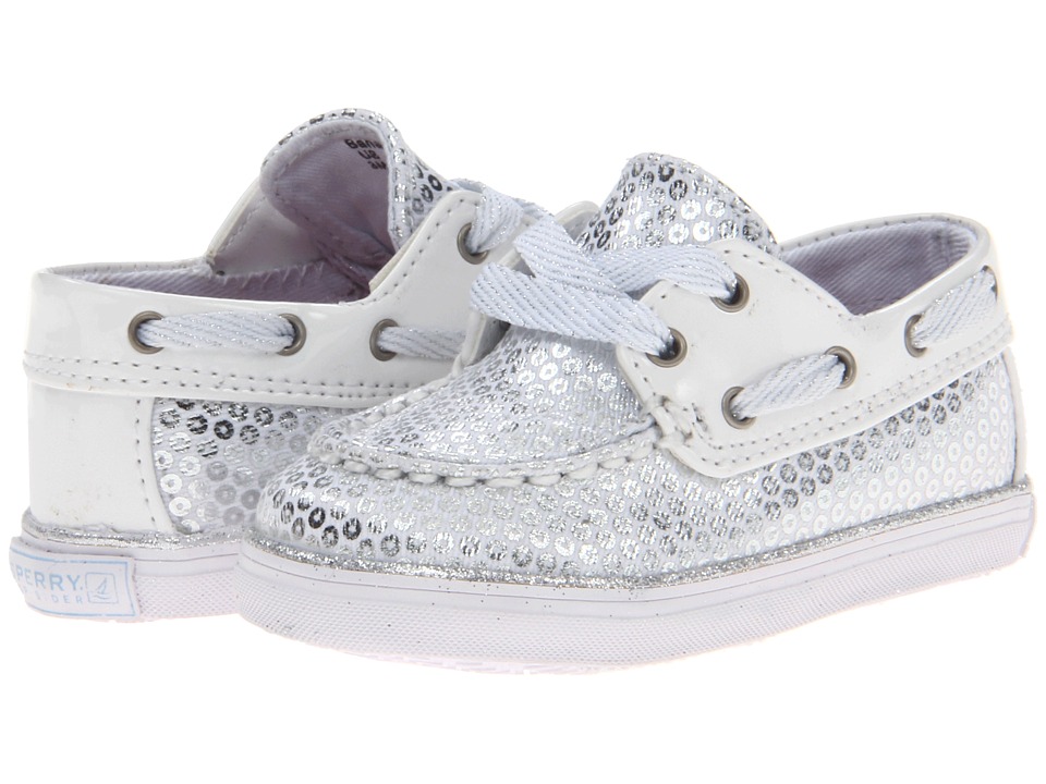 Sperry Top Sider Kids Bahama Crib Girls Shoes (White)