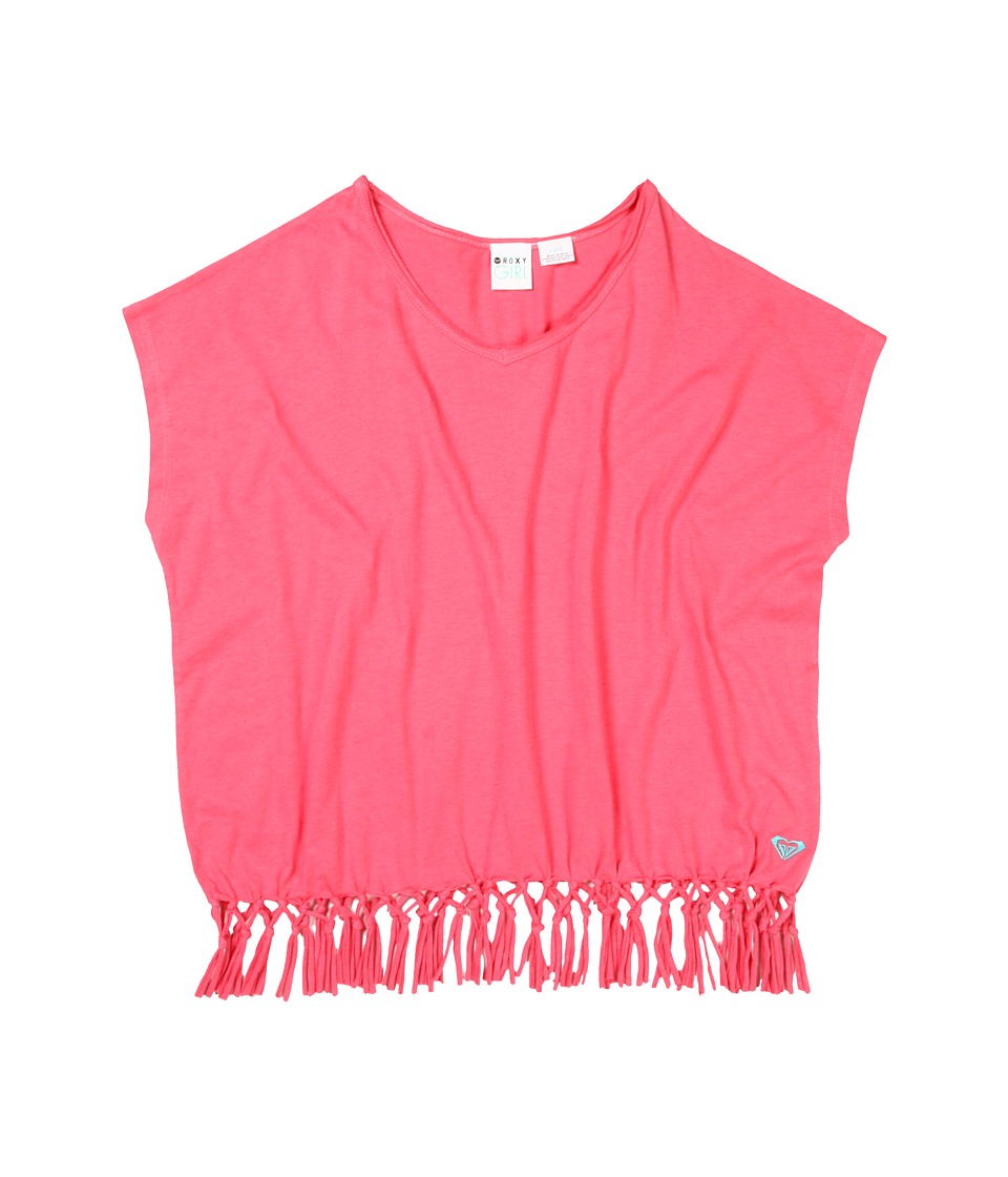 Roxy Kids Brighten Up Top Girls Short Sleeve Pullover (Pink)