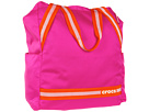 Crocs - Crocband Vertical Tote (Glam Pink/Neon Orange) - Bags and Luggage