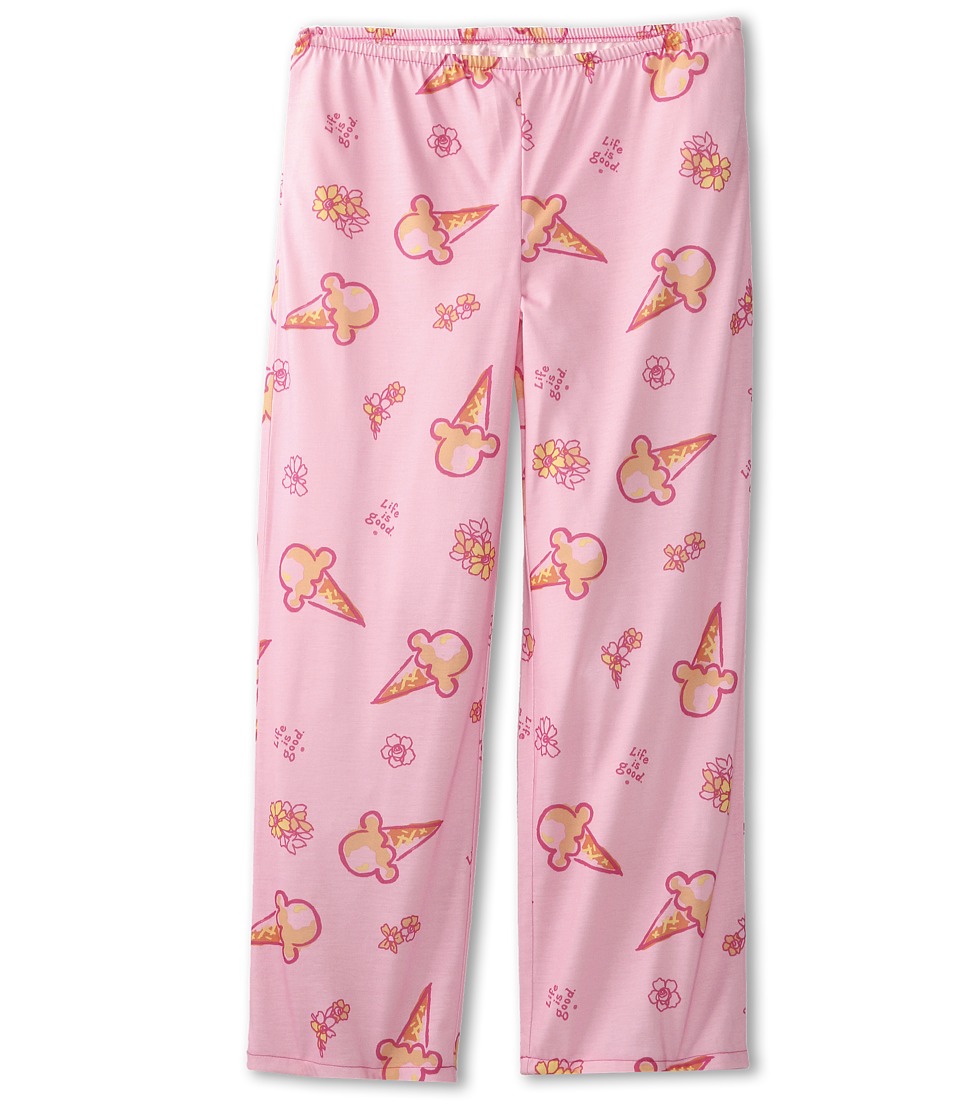 Life is good Kids Girls Ice Cream Cone Sleep Pant Girls Pajama (Pink)