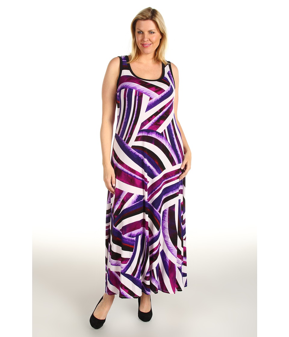 Calvin Klein Plus Size Printed Maxi Dress Womens Dress (Multi)