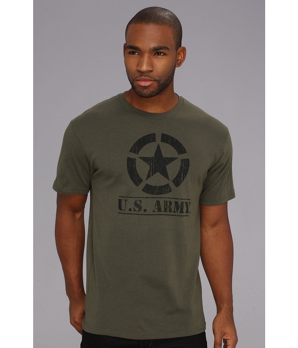 Authentic Apparel U.S. Army Star Premium Tee Mens T Shirt (Olive)