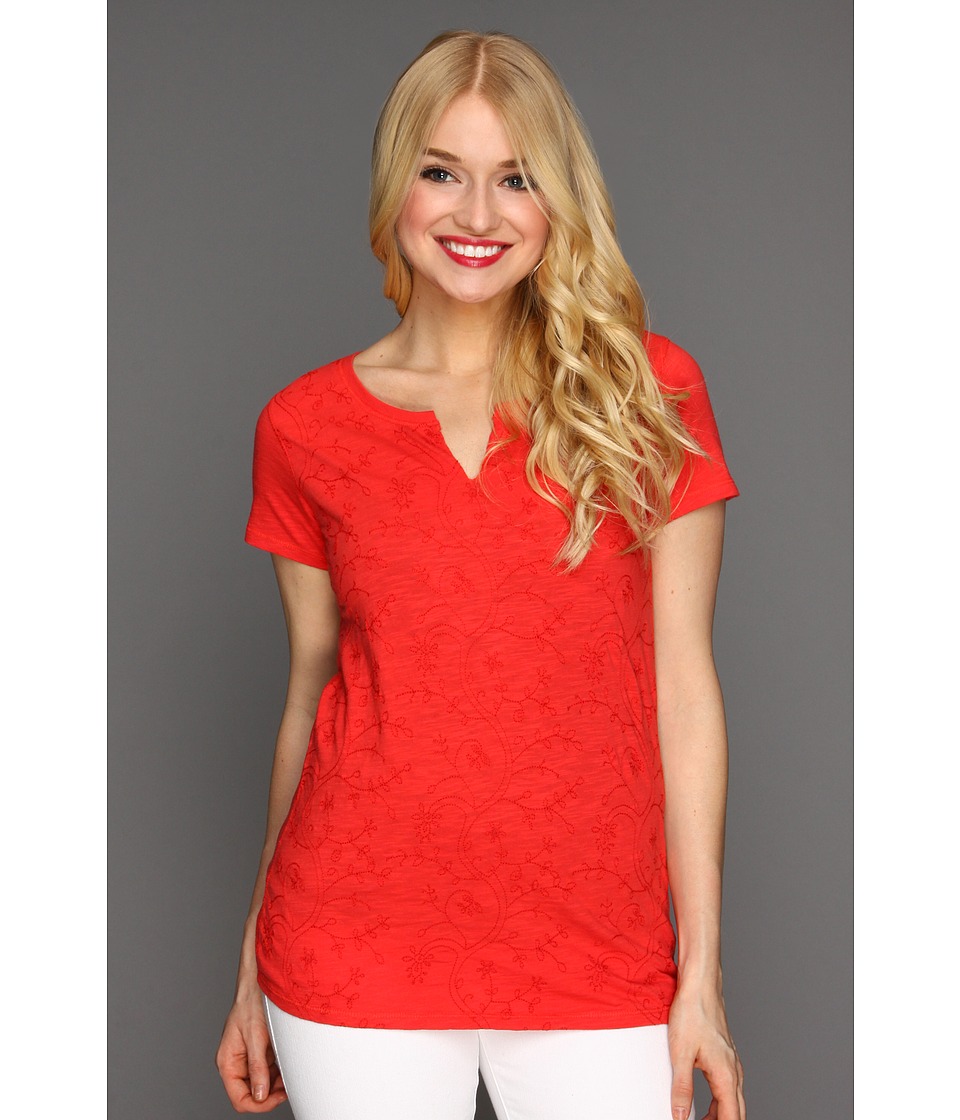 Lucky Brand Catalina Tee Womens T Shirt (Red)