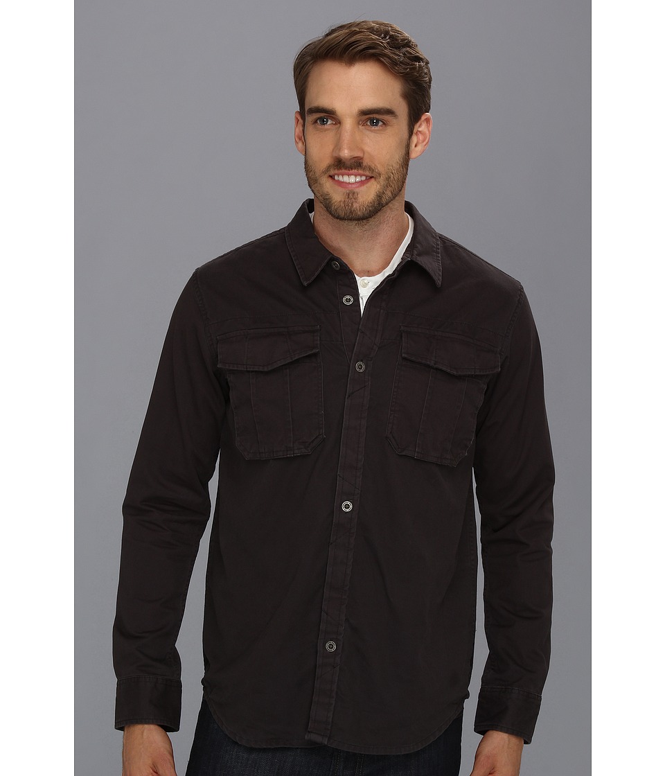 Prana Seiger L/S Woven Mens Long Sleeve Button Up (Gray)