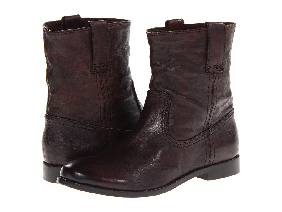 Frye Anna Shortie (Dark Brown Antique Soft Vintage) Women