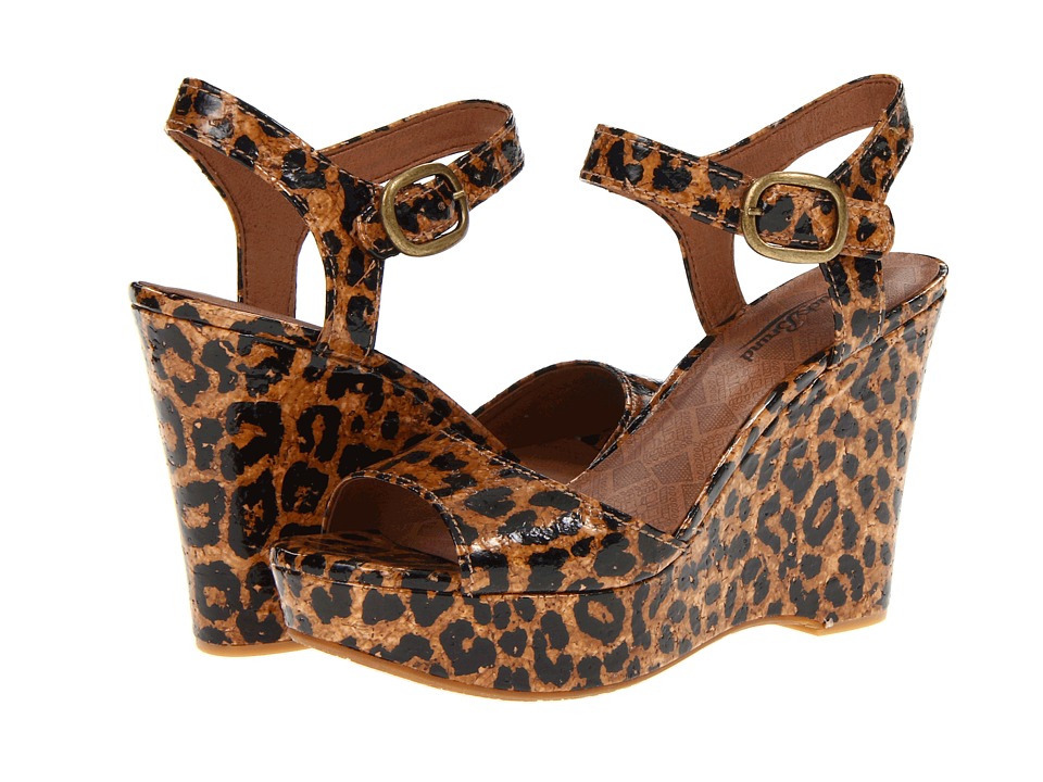 Lucky Brand Lindey Womens Wedge Shoes (Animal Print)