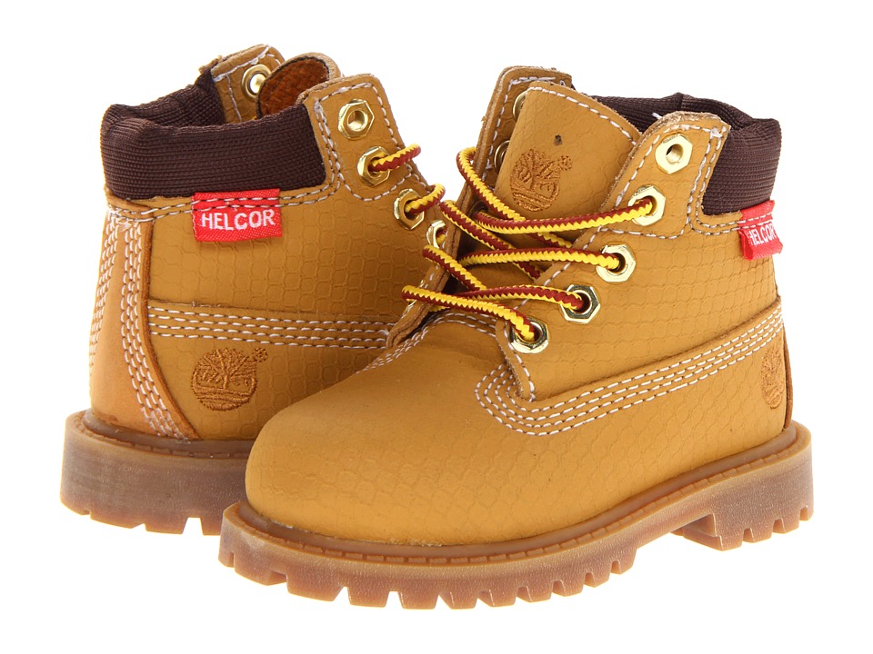Timberland Kids 6 Premium Waterproof Scuff Proof II Boot Boys Shoes (Yellow)