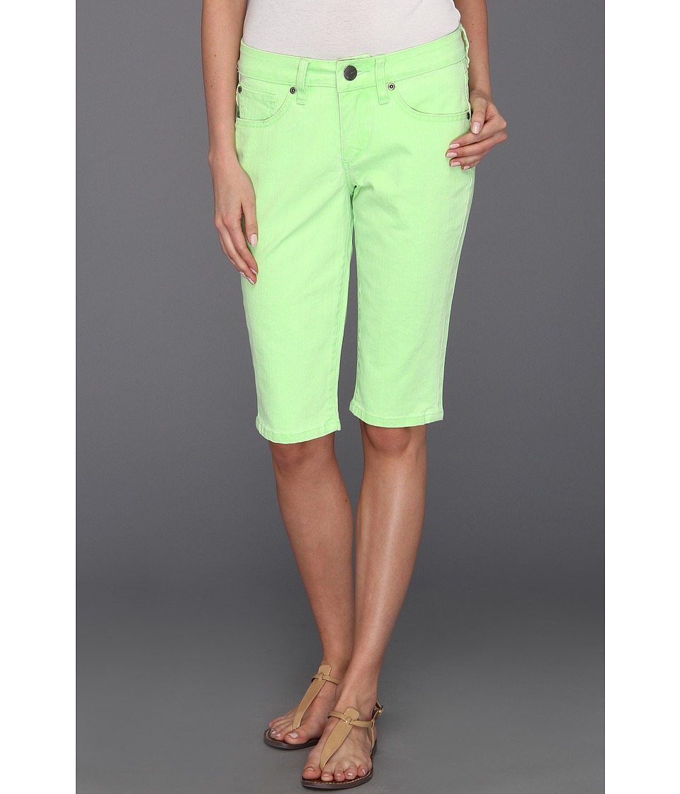 Jag Jeans Robbie Skinny Bermuda Colored Denim Womens Shorts (Green)