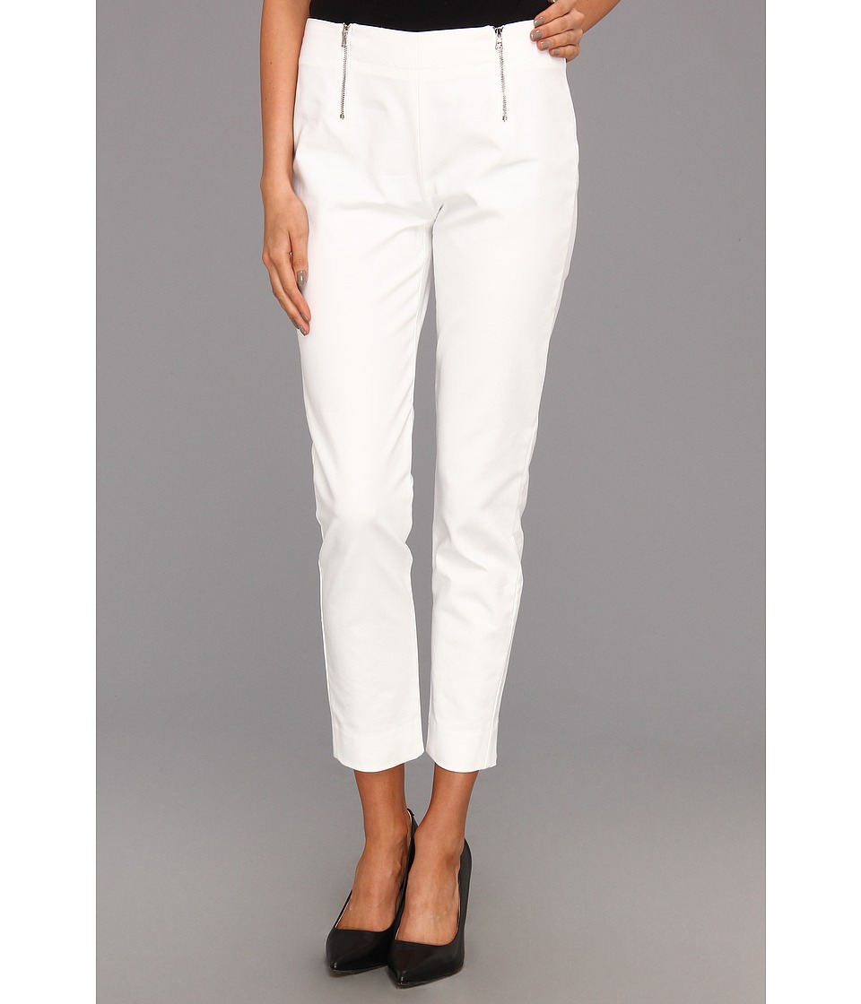 Kenneth Cole New York Genette Slim Fit Pants Womens Casual Pants (White)