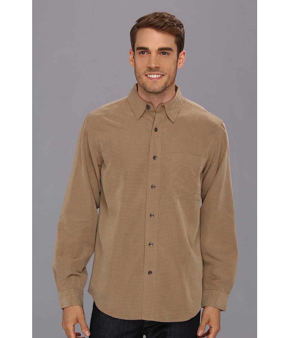 Royal Robbins Desert Pucker L/S Shirt Mens Long Sleeve Button Up (Tan)