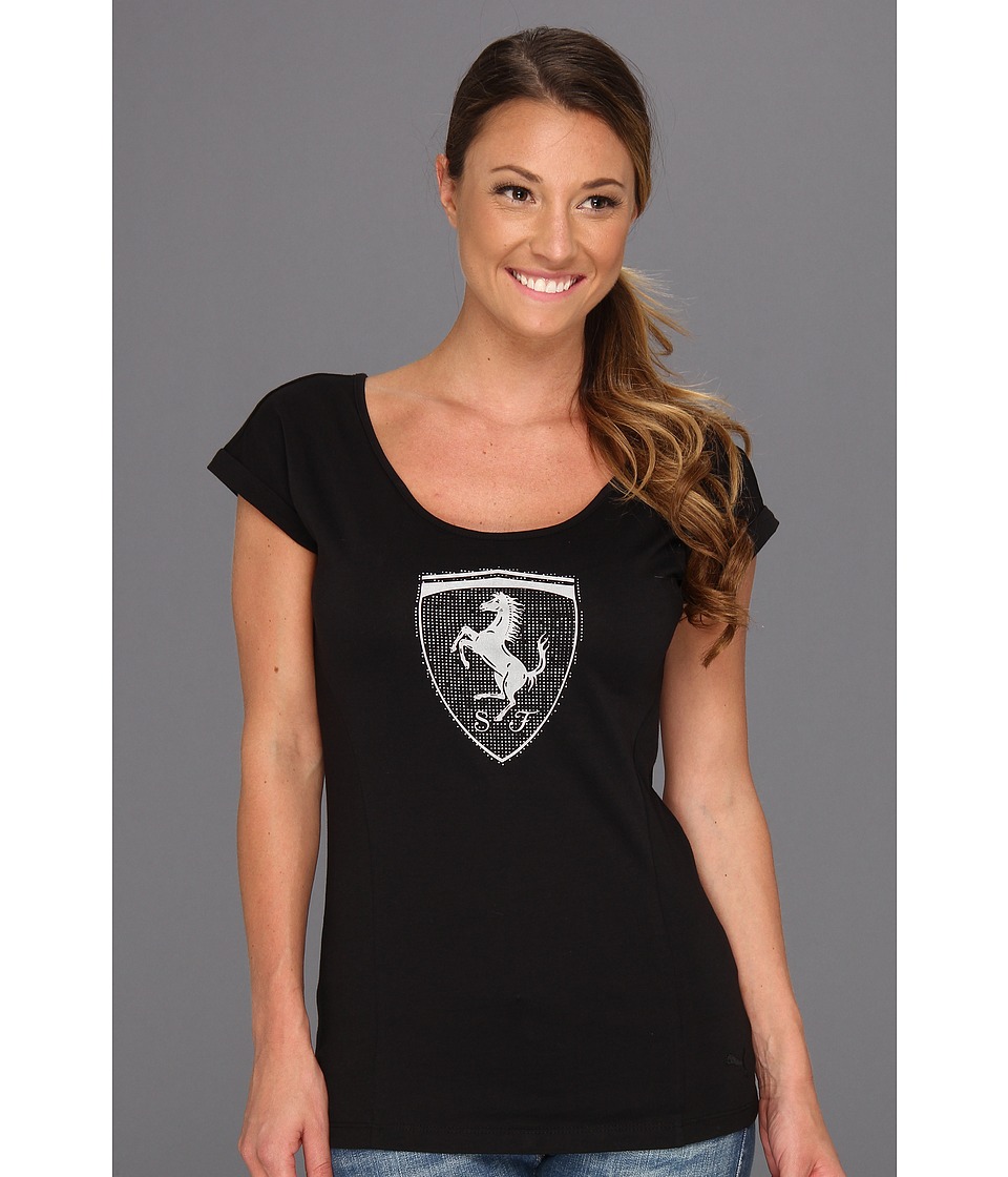 PUMA Ferrari Logo Tee 564220 Womens Clothing (Black)