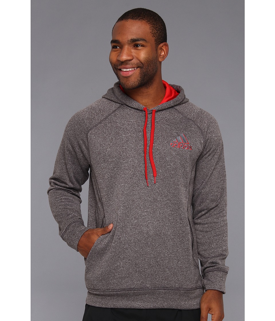 adidas Ultimate Fleece Pullover Hoodie Mens Workout (Gray)