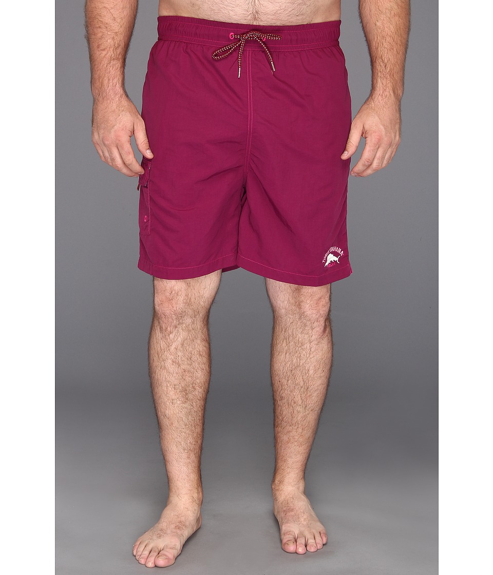 Tommy Bahama Big & Tall Big Tall Happy Go Cargo Swim Trunks Mens Swimwear (Purple)