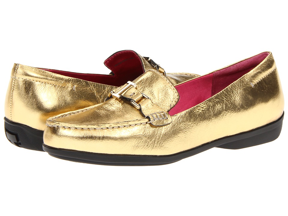 Isaac Mizrahi New York Cady Womens Slip on Shoes (Gold)