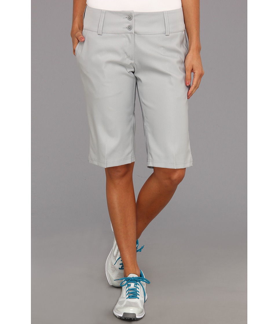 adidas Golf ClimaLite Stretch Twill Bermuda Short Womens Shorts (Gray)