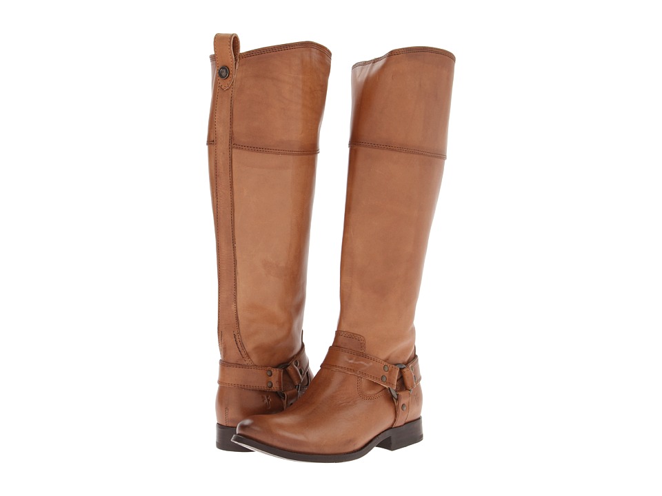 Frye Melissa Harness Inside Zip Extended (Camel Extended Soft Vintage Leather) Cowboy Boots
