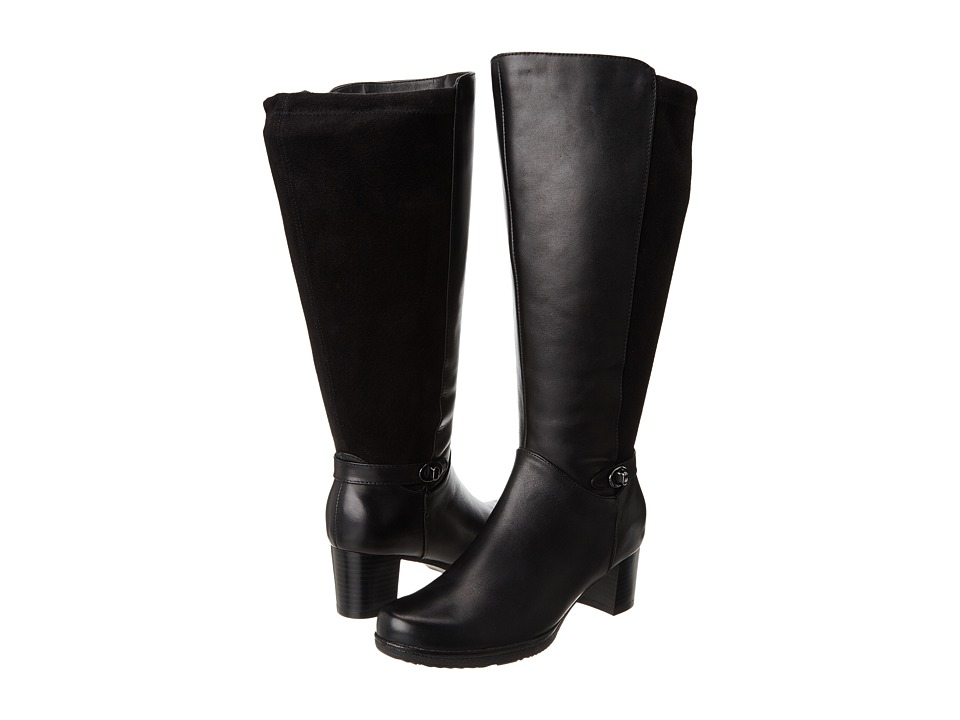 Blondo Nicky (Black Tucson Leather & Stretch Ultra Suede) Women