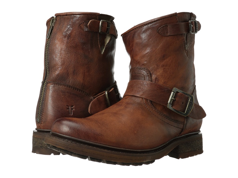 Frye Valerie 6 (Cognac Antique Soft Vintage/Shearling) Cowboy Boots